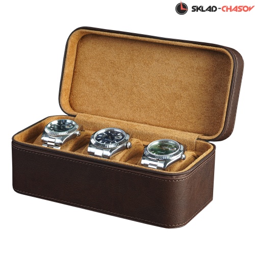 Футляр для перевозки 3-х часов Voyage 03ZBR фото фото 2