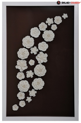 Панно керамическое "Цветочный свод 1" фото фото 2