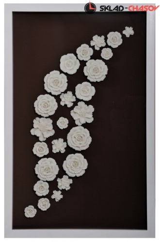 Панно керамическое "Цветочный свод 1" фото фото 2