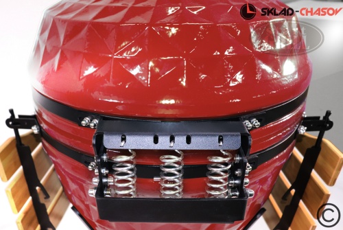 Керамический гриль Start Grill PRO, 61 см / 24 дюйма (красный) фото фото 7