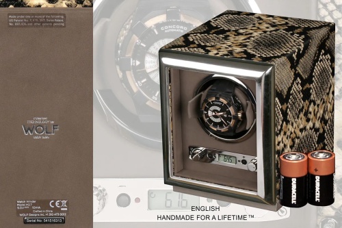 Шкатулка для автоподзавода 1-х часов Wolf 461722 фото фото 2