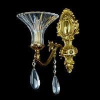 Бра Wranovsky Crystal Drop 1 Gold фото
