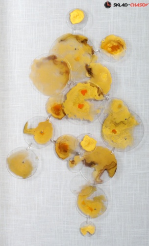 Панно настенное "Капли росы 1" жёлтое фото фото 3