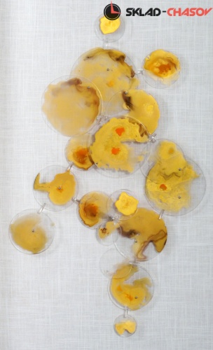 Панно настенное "Капли росы 1" жёлтое фото фото 3