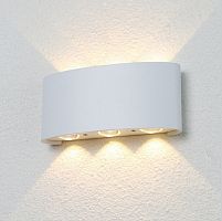 Уличный настенный светодиодный светильник Crystal Lux CLT 023W3 WH фото