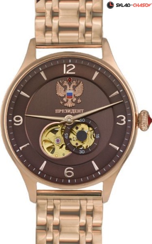 Русское Время Президент 6509050 с браслетом механ фото