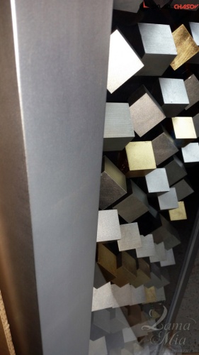 Настенное панно "100 кубов" в серебристой раме фото фото 5