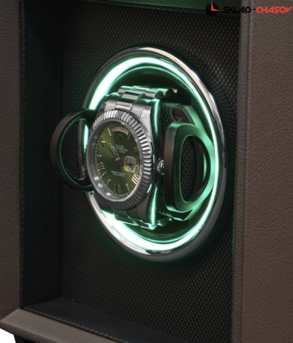 Шкатулка для автоподзавода 1-х часов BADGE 01LBR фото фото 5