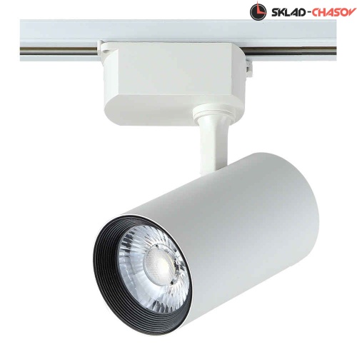 Трековый светильник однофазный Crystal Lux CLT 0.31 006 30W WH фото