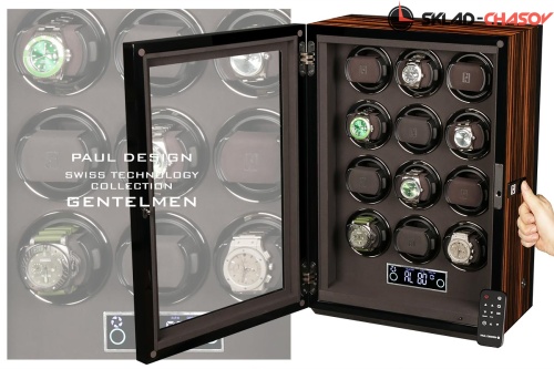 Шикарная шкатулка для автоподзавода 12 часов Gentlemen 12 MAC N фото фото 2