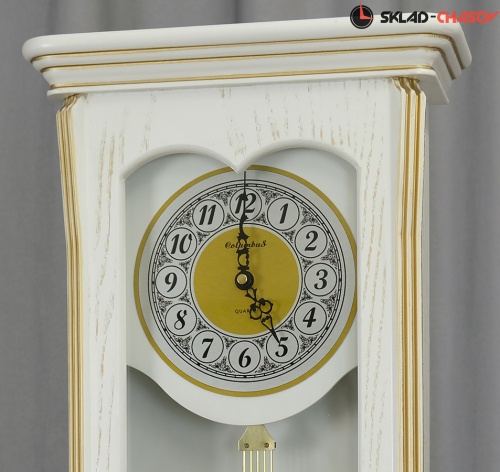 Настенные часы с маятником Columbus 2420 WH фото фото 5