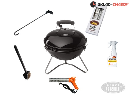 Угольный гриль GLOBUS SG в комплекте с инструментами (минимум) фото