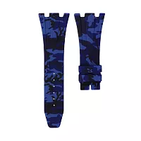 Ремешок Для Часов Blue Camo Ap Royal Oak Offshore 42mm Strap фото
