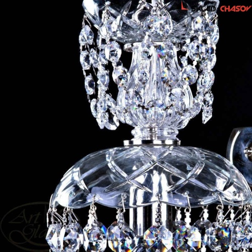 Бра Art Glass METIS chain nickel WL CE фото фото 2