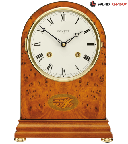 Часы настольные COMITTI The Regency Arch Top Yew Bell Strike C4402S фото