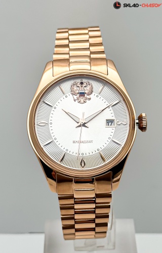 Часы "Президент" 86069860кк на браслете кварцевые фото фото 6