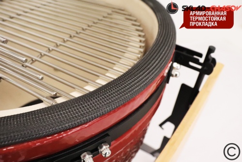 Керамический гриль SG24 PRO CFG 61 см / 24 дюйма (красный) фото фото 5