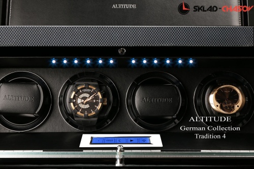 Шкатулка для подзавода 4-x часов. Карбон. Коллекция TRADITION фото фото 6