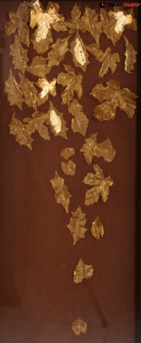 Панно золотистое "Листопад 1" фото фото 3