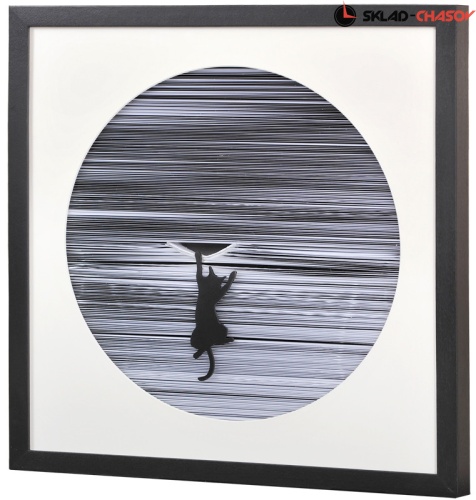 Панно чёрно-белое "Кошачья шалость" фото фото 2