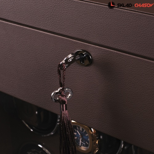 Шкатулка для автоподзавода 8-ми часов и хранения BADGE 08SBR фото фото 4