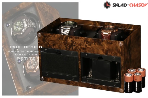 Шкатулка для автоподзавода 2-x часов Petite 2Db-k фото фото 2