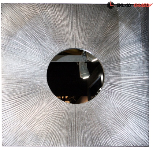 Панно Магия круга серебристое с зеркалом фото фото 5