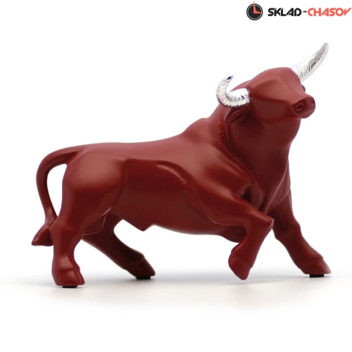 Nadal Статуэтка  733639 "Средний Бык (Красный, рога серебряные)" фото