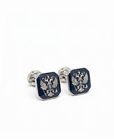 Запонки 54503кк эмаль синяя (пара) фото