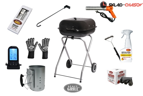 Угольный гриль CUBE SG в комплекте с инструментами (стандарт) фото