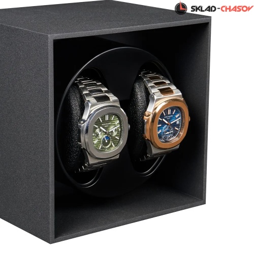 Шкатулка для автоподзавода 2-х часов Altitude A2Gray-PLC фото фото 6