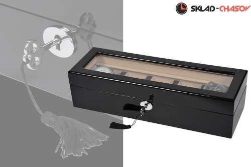 Шкатулка для хранения 5-ти часов 3081 BW фото фото 2