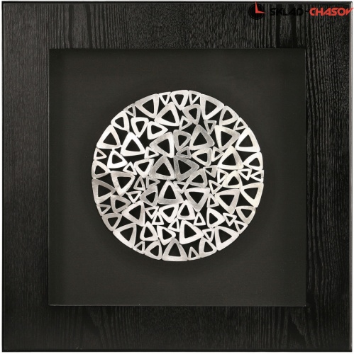 Настенное панно "Металлические треугольники" фото