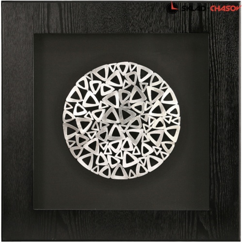 Настенное панно "Металлические треугольники" фото