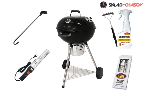 Угольный гриль TEMPER SG в комплекте с инструментами (минимум) фото