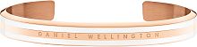 Daniel Wellington Classic-Slim-Bracelet-Satin-White-RG-Small с эмалью фото