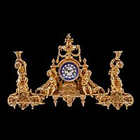 Бронзовые часы с канделябрами Lampa C-156 фото