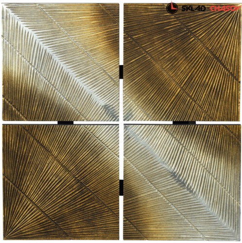 Дизайнерское панно "Золотые лучи" фото фото 4