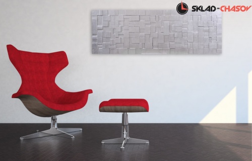 Панно рельефное серебристое "Энигма" фото фото 3