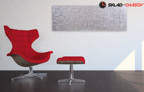 Панно рельефное серебристое "Энигма" фото фото 3