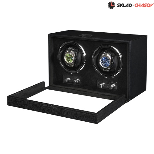 Шкатулка для автоподзавода 2-х часов Badge 02MBL фото фото 2