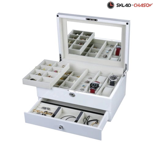 Шкатулка для хранения украшений и 4-х часов J301WW фото