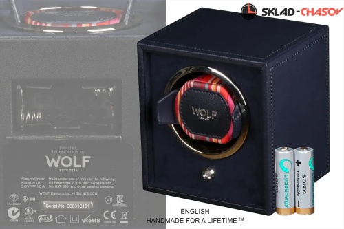Шкатулка для автоподзавода 1-х часов Wolf 462217 фото фото 4