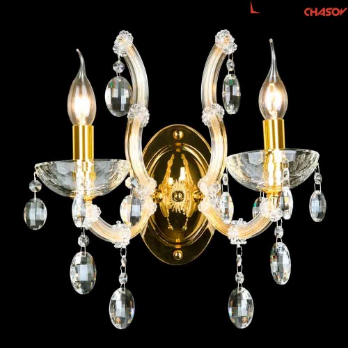 Бра Crystal Lux Hollywood AP2 Gold фото фото 2