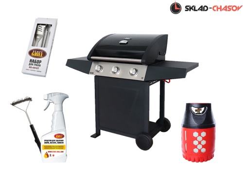 Комплект-минимум: Газовый гриль-300 SG и инструменты фото