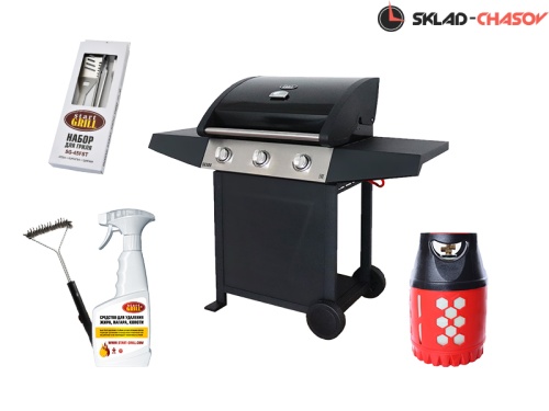 Комплект-минимум: Газовый гриль-300 SG и инструменты фото