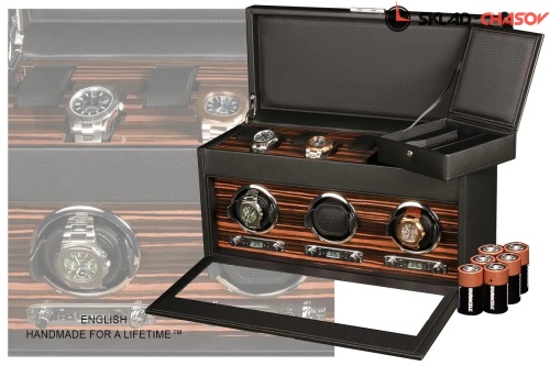 Шкатулка для автоподзавода 3-х часов Wolf 457356 фото фото 4