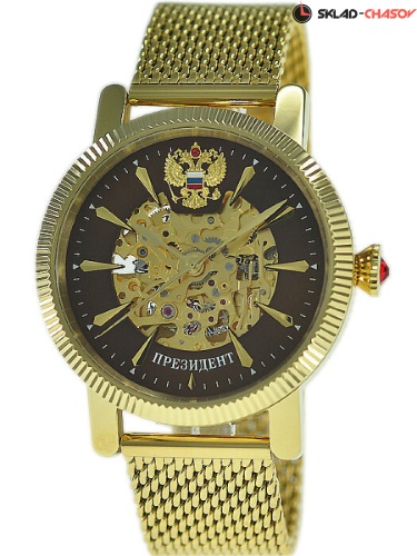 Часы "Президент" 4506150 с браслетом S034206 механические фото