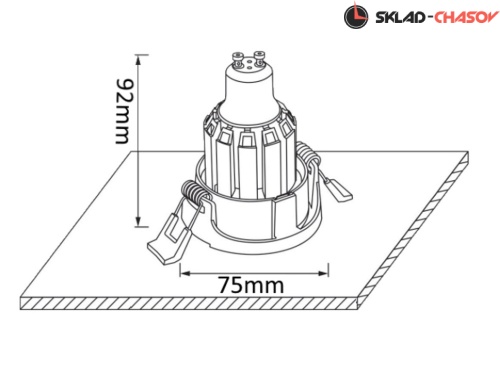 Встраиваемый светильник Crystal Lux CLT 003С1 WH фото фото 2