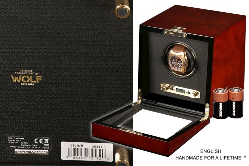 Шкатулка для автоподзавода 1-х часов Wolf 454410 фото фото 5